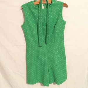 Vintage Green Romper